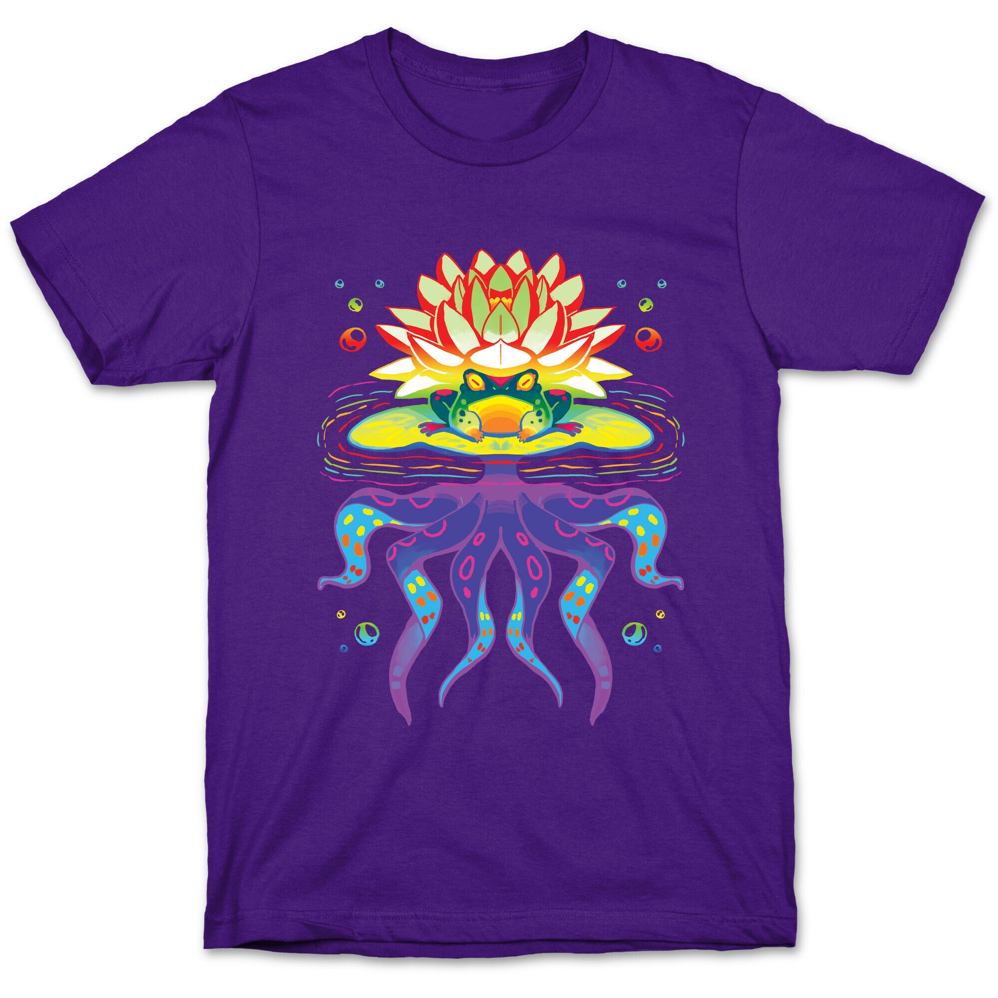 Psychedelic Lily Frog T-Shirt